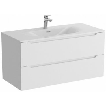 Тумба с раковиной и зеркалом BelBagno Etna 100-BB-8099-100 Bianco Opaco