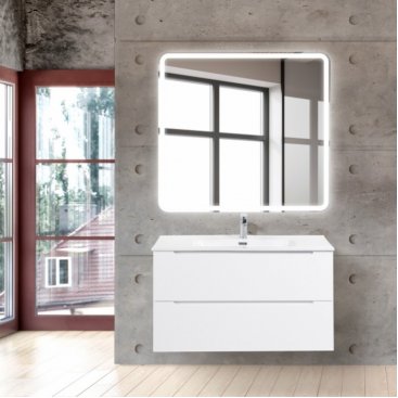 Тумба с раковиной BelBagno Etna 100-BB1000ETL 100 см, цвет Bianco Opaco