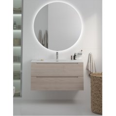 Тумба с раковиной и зеркалом BelBagno Etna 100-BB-...