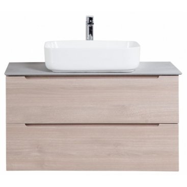 Тумба со столешницей и раковиной BelBagno Etna 100-KEP-100-CESTR-BB1304 Rovere Grigio