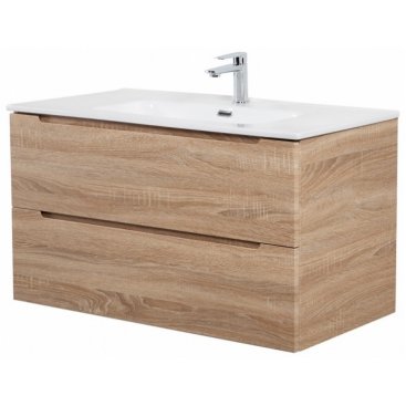 Тумба с раковиной BelBagno Etna 100-BB1000ETL Rovere Bianco