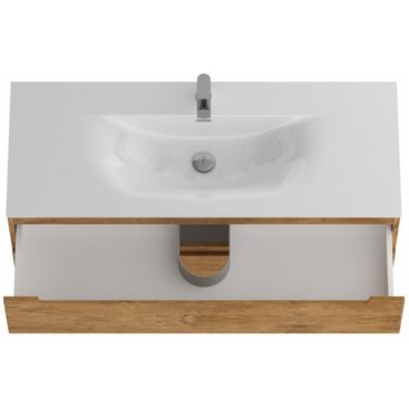 Тумба с раковиной и зеркалом BelBagno Etna 120-BB-8099-120 Rovere Nature