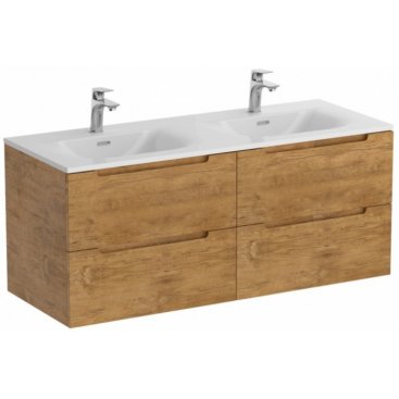 Тумба с раковиной и зеркалом BelBagno Etna 120-4C-BB-8099-120-2 Rovere Nature