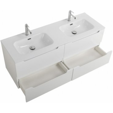 Тумба с раковиной BelBagno Etna 140-4C-BB1400-2-ETL Bianco Lucido