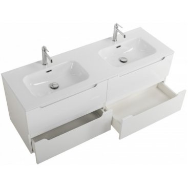 Тумба с раковиной BelBagno Etna 120-4C-BB1200-2-ETL Bianco Lucido