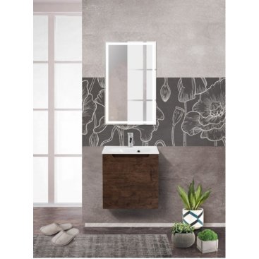 Тумба с раковиной BelBagno Etna 50-1A-L Rovere Moro