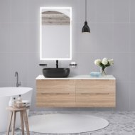 Мебель для ванной BelBagno Etna-1200-S-L Rovere Bianco