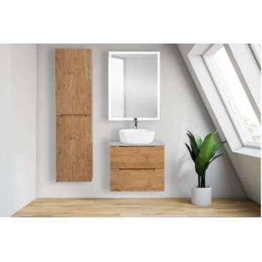 Тумба со столешницей и раковиной BelBagno Etna 70-KEP-70-CESTR-BB1409 Rovere Nature