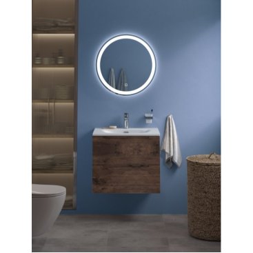 Тумба с раковиной и зеркалом BelBagno Etna 70-BB-8099-70 Rovere Moro