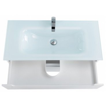 Тумба с раковиной BelBagno Etna 80-BB810/465-LV-VTR-BL Bianco Lucido