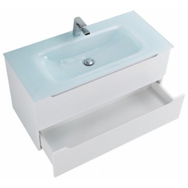 Тумба с раковиной BelBagno Etna 80-BB810/465-LV-VTR-BL Bianco Lucido