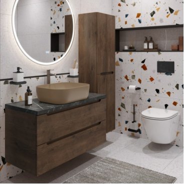 Мебель для ванной BelBagno ETNA80RW-KEPMNO-1302H316-SET Rovere Moro