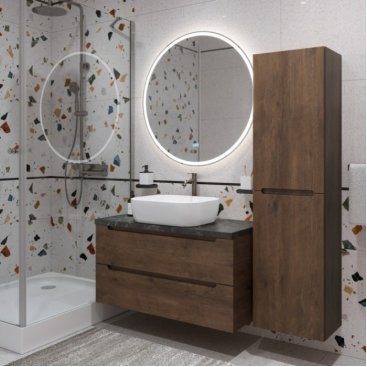 Мебель для ванной BelBagno ETNA80RW-KEPMNO-1302-SET Rovere Moro