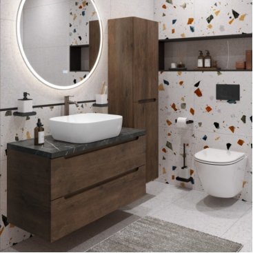 Мебель для ванной BelBagno ETNA80RW-KEPMNO-1302-SET Rovere Moro