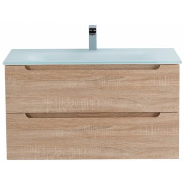 Тумба с раковиной BelBagno Etna 80-BB810/465-LV-VTR-BO Rovere Bianco