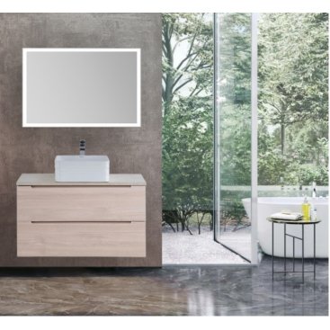 Тумба со столешницей и раковиной BelBagno Etna 90-KEP-90-MCO-BB1407 Rovere Grigio