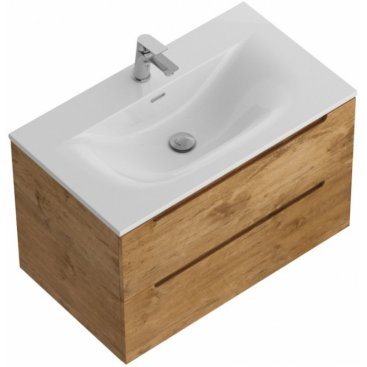 Тумба с раковиной и зеркалом BelBagno Etna 90-BB-8099-90 Rovere Nature