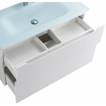 Мебель для ванной BelBagno Etna-H60-1000-BB1010/465-LV-VTR-BO Bianco Lucido