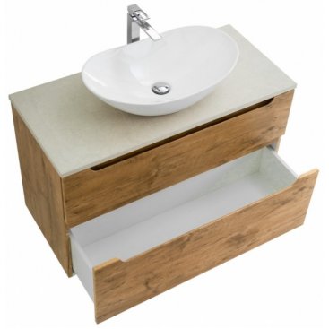 Тумба со столешницей и раковиной BelBagno Etna H60-100-KEP-100-MCO-BB1404 Rovere Nature