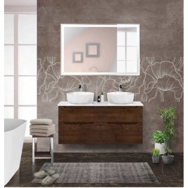 Мебель для ванной BelBagno Etna-H60-1200-2-S Rovere Moro