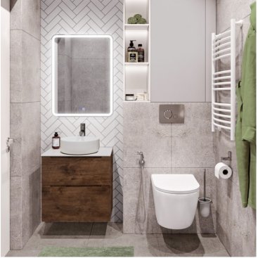 Мебель для ванной BelBagno Etna-H60-700-S Rovere Moro