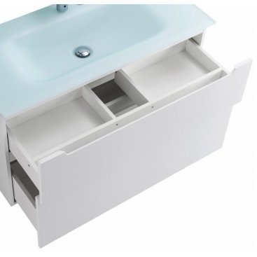 Тумба с раковиной BelBagno Etna H60-80-BB810/465-LV-VTR-BO Bianco Lucido