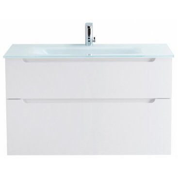 Тумба с раковиной BelBagno Etna H60-90-BB910/465-LV-VTR-BL Bianco Lucido