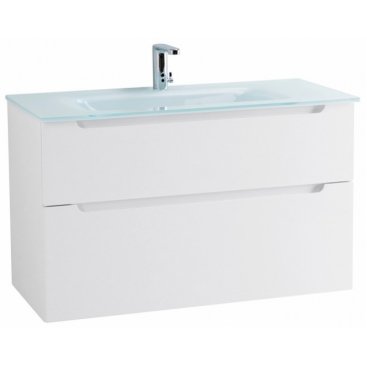 Тумба с раковиной BelBagno Etna H60-90-BB910/465-LV-VTR-BL Bianco Lucido