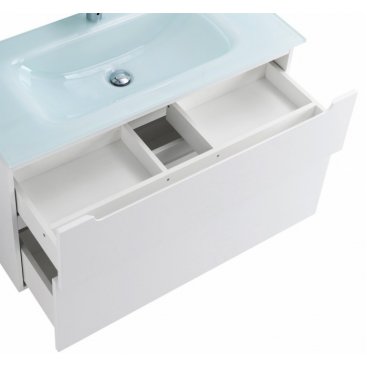 Тумба с раковиной BelBagno Etna H60-90-BB910/465-LV-VTR-BL Bianco Lucido