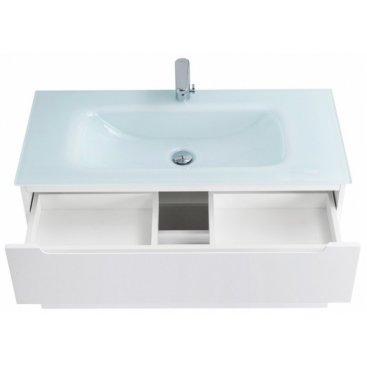 Тумба с раковиной BelBagno Etna H60-90-BB910/465-LV-VTR-BL Bianco Lucido