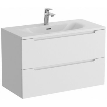 Тумба с раковиной и зеркалом BelBagno Etna 39-80-BB-8099-3-80 Bianco Lucido