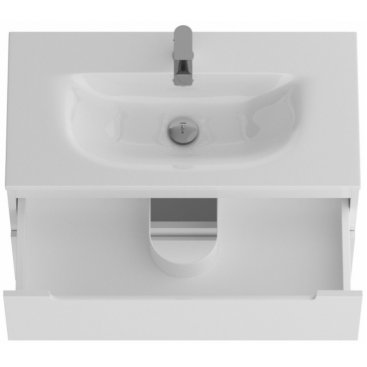 Тумба с раковиной и зеркалом BelBagno Etna 39-80-BB-8099-3-80 Bianco Lucido