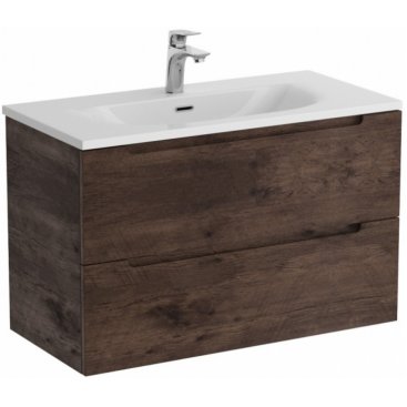 Тумба с раковиной и зеркалом BelBagno Etna 39-80-BB-8099-3-80 Rovere Moro