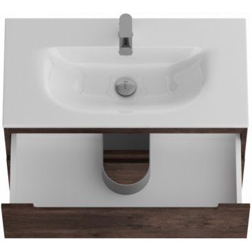 Тумба с раковиной и зеркалом BelBagno Etna 39-80-BB-8099-3-80 Rovere Moro