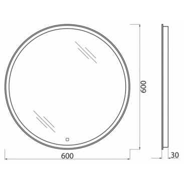 Тумба с раковиной и зеркалом BelBagno Etna 60-BB-8099-60 Rovere Moro