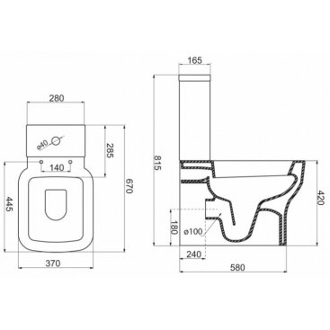 Унитаз-компакт BelBagno Vaso