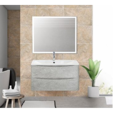 Тумба с раковиной BelBagno Acqua 100 Cemento Verona Grigio