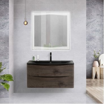 Мебель для ванной BelBagno Acqua 100-B Rovere Nature Grigio