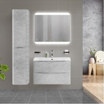 Тумба с раковиной BelBagno Acqua 80 Cemento Verona Grigio