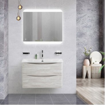 Тумба с раковиной BelBagno Acqua 80 Rovere Vintage Bianco