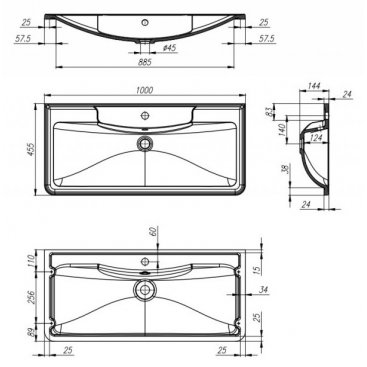 Мебель для ванной напольная BelBagno Acqua 100 Pino Scania