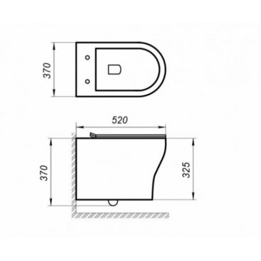 Унитаз подвесной BelBagno Acqua BB340CHR/BB2020SC с крышкой-сиденьем микролифт