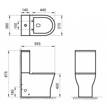 Унитаз-компакт BelBagno Acqua