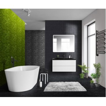 Тумба с раковиной BelBagno Albano 100-B Bianco Lucido