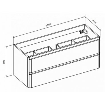 Тумба с раковиной BelBagno Albano 120-B Pino Scania