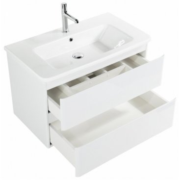 Тумба с раковиной BelBagno Albano-CER 80 Bianco Lucido