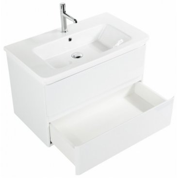 Тумба с раковиной BelBagno Albano-CER 80 Bianco Lucido