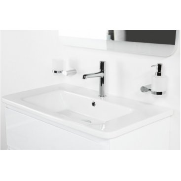 Тумба с раковиной BelBagno Albano-CER 80 Bianco Lucido