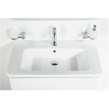 Тумба с раковиной BelBagno Albano-CER 80 Bianco Lucido