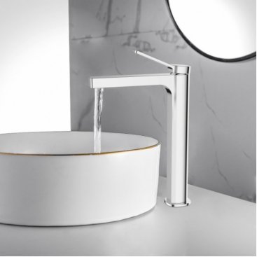 Смеситель для раковины BelBagno ALBANO-LMC-CRM-W0